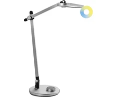 Stalinė lempa Beliani Lampa biurkowa LED HYDRUS Ze ściemniaczem Sidabrinė