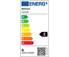 Beliani LED stalo lempa CANOPUS su USB jungtimi juoda