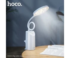 Stalinė lempa Hoco Galda lampa HX10 Clip table lamp Baltas