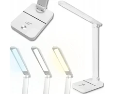 Lamex LED desk Lamp 3W, 3000/4500/6000K, adjustable, 1200mAh, baltas, LTC