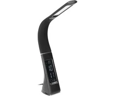 Orno DOLOMIT LED 5W, stalinė lempa su žadintuvu, 300lm, 4000K, juoda