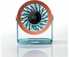 TIROSS Ventiliatorius BIURKOWY Z WYŚWIETLACZEM LED