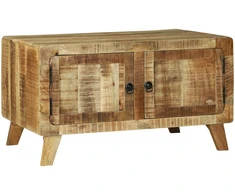 Kavos staliukas Ruda 80 x 54 x 45 cm Kietas mango medis