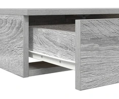 Lovos stalčiai su stalčių Pilkas Sonoma 135 x 36,5 x 16,5 cm