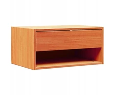 Naktinis staliukas Vaško ruda 50 x 32,5 x 24 cm Pušies masyvas