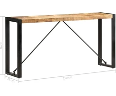 Konsolinis staliukas, 150x35x76cm, mango medienos masyvas