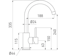 Stalo baterija Ferro Chromo Nuolatinis Lugio (BLG4)