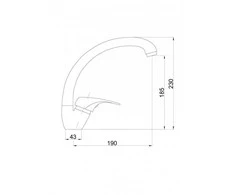 Stalo baterija Hydroland Nuolatinis chromas (B395S)