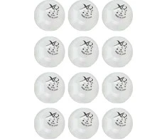 Baltos stalo teniso kamuoliukai XQMAX 12 vnt