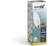 Standartinė LED lemputė B35 6W E14 620LM 2700K Matinis (6)