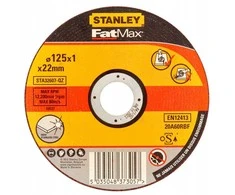 Stanley nerūdijančio plieno pjovimo diskas 125 x 22,2 mm, storis 1,0 mm (STA32607-QZ)