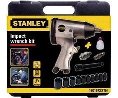 STANLEY pneumatinis smūginis veržliasukis 1/2" + sukimo galvos 10 vnt.