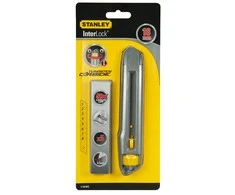 Stanley 18 mm blokuojamas peilis, 5 karbido ašmenys