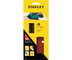Stanley Papier Švitrinis popierius, 8 skylučių, 93x230 lapų, 5 vnt., 40 g.