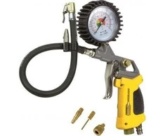 STANLEY GUN PRESSURE GAUGE + 3 NOZZLES + LED LAMP