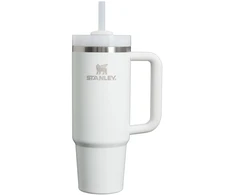 Termo puodelis Stanley Quencher H2.O FlowState 0,89 L - šerkšno baltos spalvos