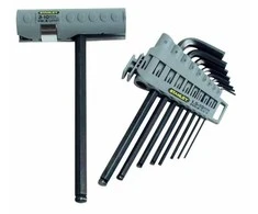 Stanley Šešiakampio raktų rinkinys 9 vnt, 1,5-10mm - daugiafunkcis komplektas