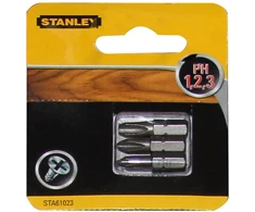 Stanley Koncówki Atsuktuvų antgalių rinkinys – „Philips“ ph1, 2, 3/25 (3 vnt.)