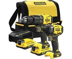 Grąžtas Stanley ST Rinkinys V20 SFMCK461D2S (SFMCD715 + SFMCF810B) 2x2,0Ah TSTAK