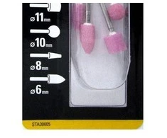 Stanley Šlifavimo akmenukų rinkinys 3 mm, 4 vnt.