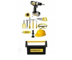 Stanley Jr. - Mega Kids Toolbox &amp; Toy Tool Set with power drill (SRP024-SY)