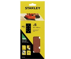 STANLEY ŠVITRINIS POPIERIUS 93x190mm P120 /5vnt. 8 SKYLĖS SU KIBUKU