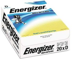 Staples Baterijos D / R20 20 vnt.