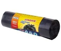 Plasta Šiukšlių maišai PACLAN, 120 litrų, 10 vnt., 35 mkr, LDPE plastikas, juodos sp.