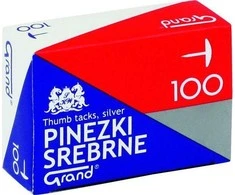 Staples S100 sidabriniai smeigtukai 100 vnt.