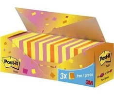 Staples POST- IT Bloczek SUPER STICKY 654 -SS- VP24COL 76x76mm, spalvų derinys 24x90 lakštų