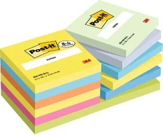 Staples POST-IT® Energetic 76x76mm įvairių spalvų