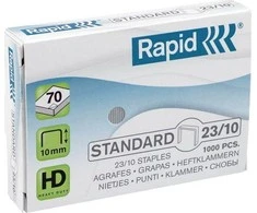 Sąsagėlės Rapid Standart 23/10, 1000 vnt. cinkuotos