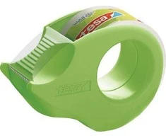 Lipnios juostelės dėklas TESA Mini Tape Dispenser eco su 2vnt. ekologiškų ir skaidrių lipnių juostelių 19mm x 10m