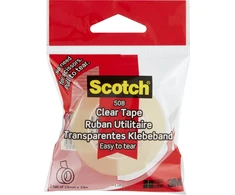 Lipni juosta „Staples Scotch 508“, 19 mm x 33 m, skaidri, Geltona