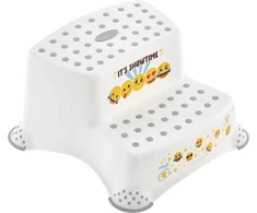 Starpak Keeeper dviejų pakopų suolas Igor "Emoji Showtime" 40x37x21cm baltas
