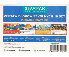 Starpak Blok Mix Rys/Tech A4 Balta/Spalvotas Vaizdas STK F