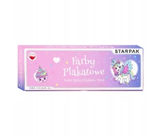 Farby Plakatowe 12 KolorÓw 20ml Unicorn Starpak 586306 Starpak