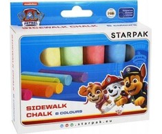 Starpak PAW PATROL COARSE ROAD CHALK, spalvinga, 6 spalvų