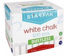 Neputojanti mokyklinė kreida balta 100 vienetų - Starpak