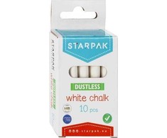 Starpak Mokyklinė balta kreida vaikams 10 vnt.