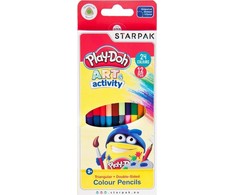 Starpak PLAY DOH KREDKI OŁÓWKOWE 12/24 KOL DWUKOLOROWE