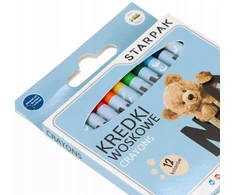 Starpak KREDKI WOSK 12KOL MIS STK PUD 12/144