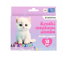 Starpak KREDKI WOSK JUMBO 12KOL KITTY STK PUD 12/48