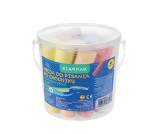 Starpak 6 spalvų šaligatvio kreida tarpak vaikiškame kibire, 15 vnt
