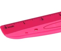 Plastikinė liniuotė 15cm, rožinė, Starpak