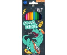 Starpak pieštukinės kreidelės 12 spalvų Skate Dino