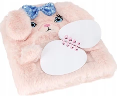 Pliušinis dienoraštis uždarytas A5/64k Rabbit STARPAK 526046
