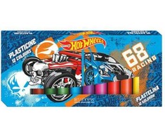 Starpak plastelinas Hot Wheels, 12 spalvų