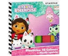 Starpak Plastelina falista ze szpatułka Koci Domek Gabi 10 kolorów