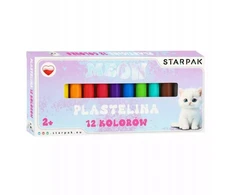 STARPAK PLASTICINE 12 spalvų kačiukas CAT 12 COLORS